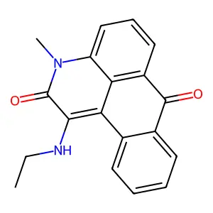 1-(ethylamino)-3-methyl-3H-naphtho[1,2,3-de]quinoline-2,7-dione structure
