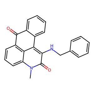 1-(benzylamino)-3-methyl-3H-naphtho[1,2,3-de]quinoline-2,7-dione structure