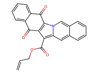 Allyl 5,14-dioxo-5,14-dihydrobenzo[5,6]indolo[1,2-b]isoquinoline-13-carboxylate structure