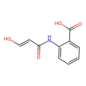 Benzoic acid, 2-[(3-hydroxy-1-oxo-2-propenyl)amino]- structure