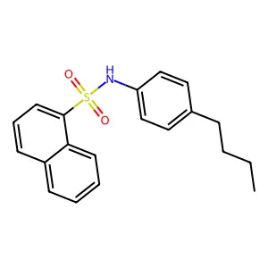 N-(4-butylphenyl)-1-naphthalenesulfonamide structure