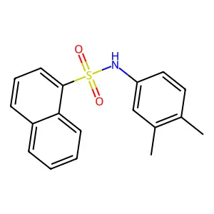 N-(3,4-dimethylphenyl)-1-naphthalenesulfonamide structure