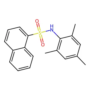 N-mesityl-1-naphthalenesulfonamide structure