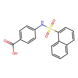 4-[(1-Naphthylsulfonyl)amino]benzoic acid structure