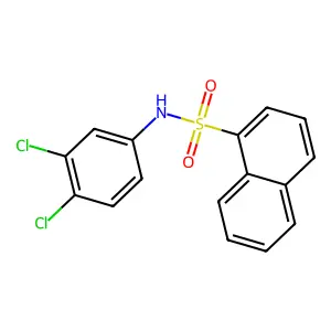 N-(3,4-dichlorophenyl)naphthalene-1-sulfonamide structure