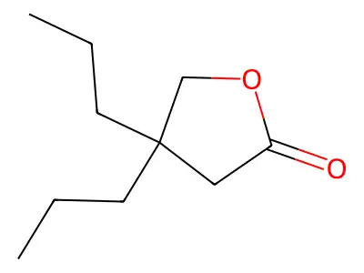 2(3H)-Furanone, dihydro-4,4-dipropyl- structure
