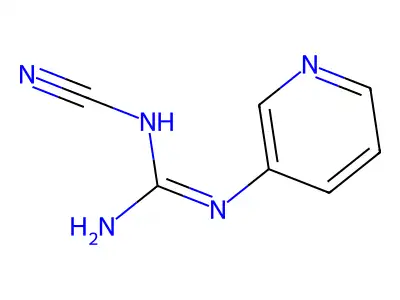 Guanidine, 2-cyano-1-(3-pyridyl)- structure
