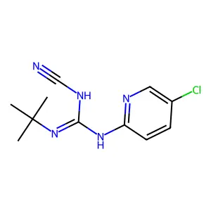 Guanidine, 1-tert-butyl-3-(5-chloro-2-pyridyl)-2-cyano- structure
