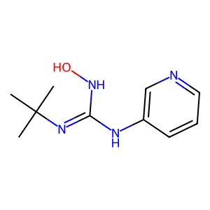 Guanidine, 1-tert-butyl-2-hydroxy-3-(3-pyridyl)- structure