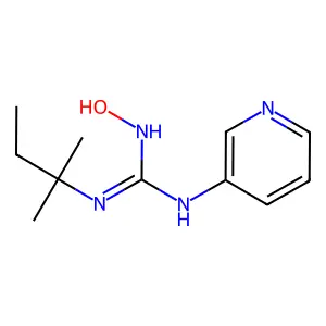 Guanidine, 2-hydroxy-1-tert-pentyl-3-(3-pyridyl)- structure