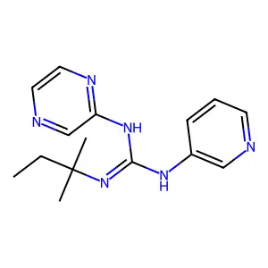 Guanidine, 1-tert-pentyl-2-pyrazinyl-3-(3-pyridyl)- structure