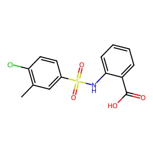2-{[(4-Chloro-3-methylphenyl)sulfonyl]amino}benzoic acid structure