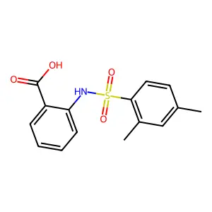 2-[(2,4-dimethylphenyl)sulfonylamino]benzoic Acid structure