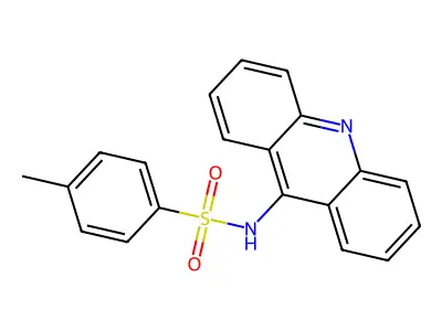N-(acridin-9-yl)-4-methylbenzenesulfonamide structure