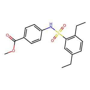 Methyl 4-[(2,5-diethylphenyl)sulfonylamino]benzoate structure