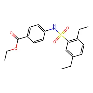 Ethyl 4-[(2,5-diethylphenyl)sulfonylamino]benzoate structure