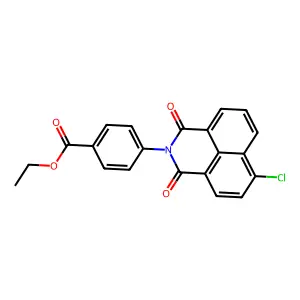 Ethyl 4-(6-chloro-1,3-dioxobenzo[de]isoquinolin-2-yl)benzoate structure