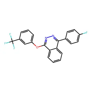 1-(4-Fluorophenyl)-4-[3-(trifluoromethyl)phenoxy]phthalazine structure