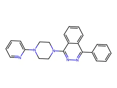 1-Phenyl-4-[4-(pyridin-2-yl)piperazin-1-yl]phthalazine structure