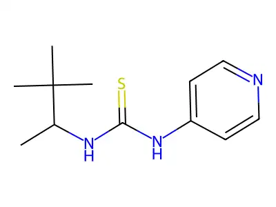 1-(4-Pyridyl)-3-(1,2,2-trimethylpropyl)thiourea structure