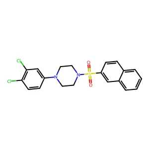 1-(3,4-Dichlorophenyl)-4-(naphthalen-2-ylsulfonyl)piperazine structure
