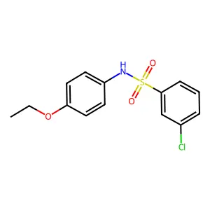 3-chloro-N-(4-ethoxyphenyl)benzenesulfonamide structure