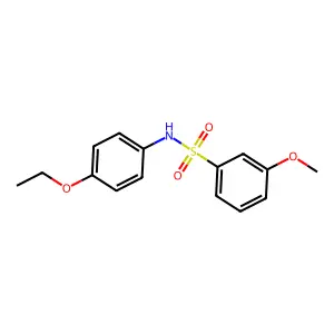 N-(4-ethoxyphenyl)-3-methoxybenzenesulfonamide structure