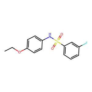 N-(4-ethoxyphenyl)-3-fluorobenzenesulfonamide structure