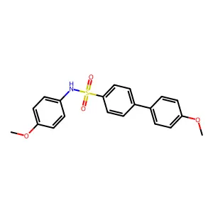 4'-methoxy-N-(4-methoxyphenyl)-[1,1'-biphenyl]-4-sulfonamide structure