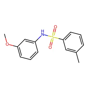 N-(3-methoxyphenyl)-3-methylbenzenesulfonamide structure