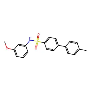 N-(3-methoxyphenyl)-4'-methyl-[1,1'-biphenyl]-4-sulfonamide structure
