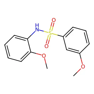 3-methoxy-N-(2-methoxyphenyl)benzene-1-sulfonamide structure