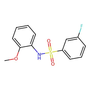 3-fluoro-N-(2-methoxyphenyl)benzenesulfonamide structure