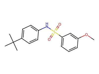 N-(4-tert-butylphenyl)-3-methoxybenzenesulfonamide structure