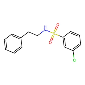 3-chloro-N-phenethylbenzenesulfonamide structure