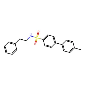4'-methyl-N-phenethyl-[1,1'-biphenyl]-4-sulfonamide structure