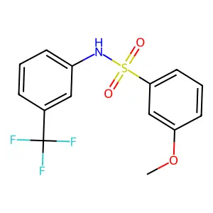 3-methoxy-N-(3-(trifluoromethyl)phenyl)benzenesulfonamide structure