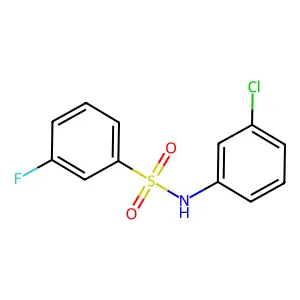 N-(3-chlorophenyl)-3-fluorobenzenesulfonamide structure