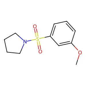 1-(3-Methoxyphenyl)sulfonylpyrrolidine structure