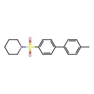 1-[4-(4-Methylphenyl)phenyl]sulfonylpiperidine structure