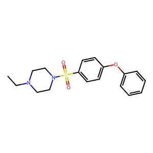 1-Ethyl-4-(4-phenoxybenzenesulfonyl)piperazine structure