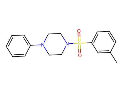 1-Phenyl-4-(m-tolylsulfonyl)piperazine structure