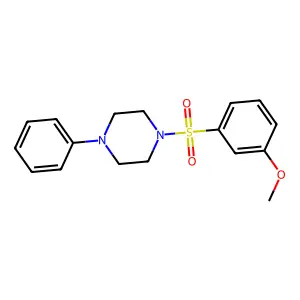 1-(3-Methoxybenzenesulfonyl)-4-phenylpiperazine structure