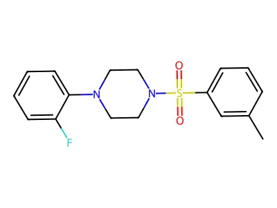 1-(2-Fluorophenyl)-4-(3-methylbenzenesulfonyl)piperazine structure