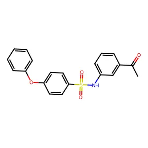 N-(3-acetylphenyl)-4-phenoxybenzenesulfonamide structure