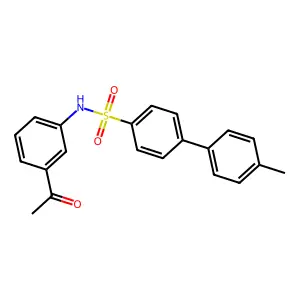 N-(3-acetylphenyl)-4'-methyl-[1,1'-biphenyl]-4-sulfonamide structure