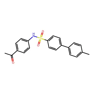 N-(4-acetylphenyl)-4'-methyl-[1,1'-biphenyl]-4-sulfonamide structure