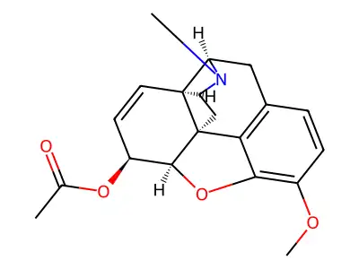 Acetylcodeine structure