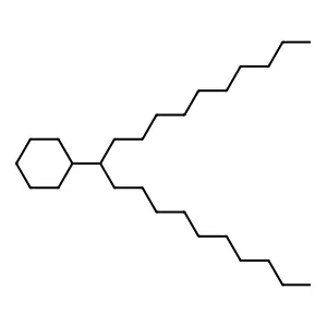 Cyclohexane, (1-decylundecyl)- structure