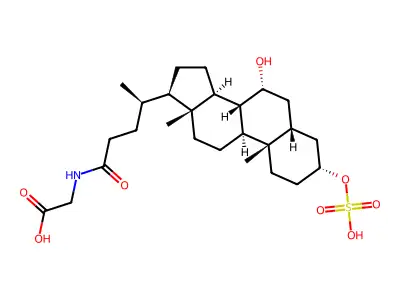3-硫酸甘鹅脱氧胆酸盐 structure